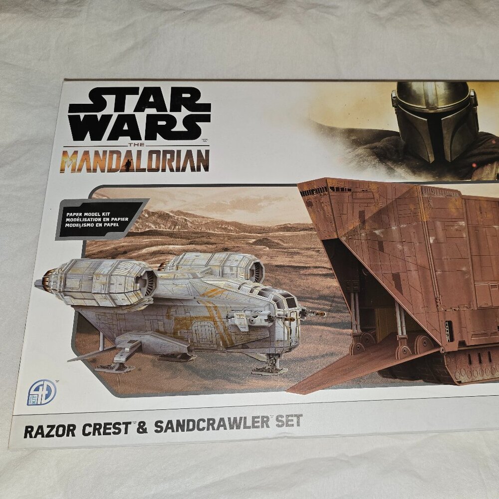 Star Wars Mandalorian Razor Crest and Sandcrawler 3D Puzzle Set New in Box